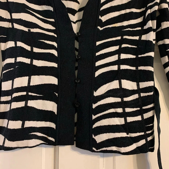 Zebra Print Valentino Cardigan - Picture 2 of 6